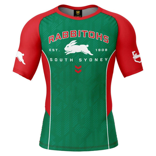 NRL Blocker Rash Vest - South Sydney Rabbitohs - Shirt - UPF 50+ - Adult