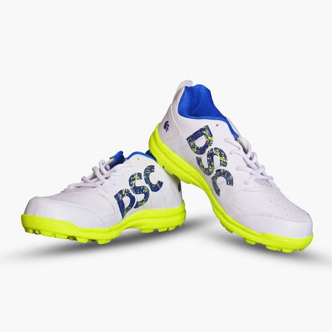DSC Beamer Cricket Shoes - Yellow/White - Rubber Sole - Adult & Kids