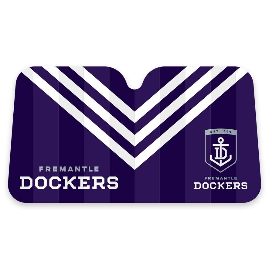 AFL Car Sunshade - Fremantle Dockers - 130cm x 70cm