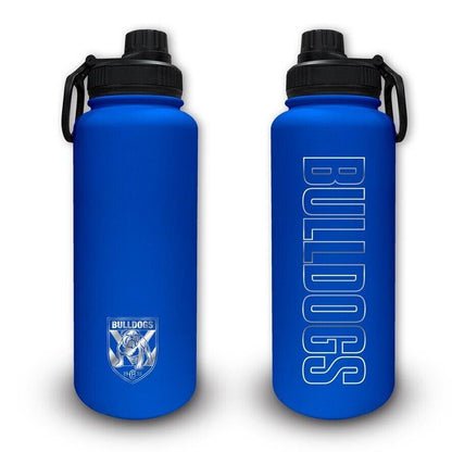 NRL Stainless Steel 960mL Drink Bottle - Canterbury Bulldogs - Double Walled