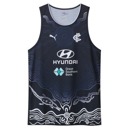 AFL 2025 Training Singlet - Carlton Blues - Adult - Mens