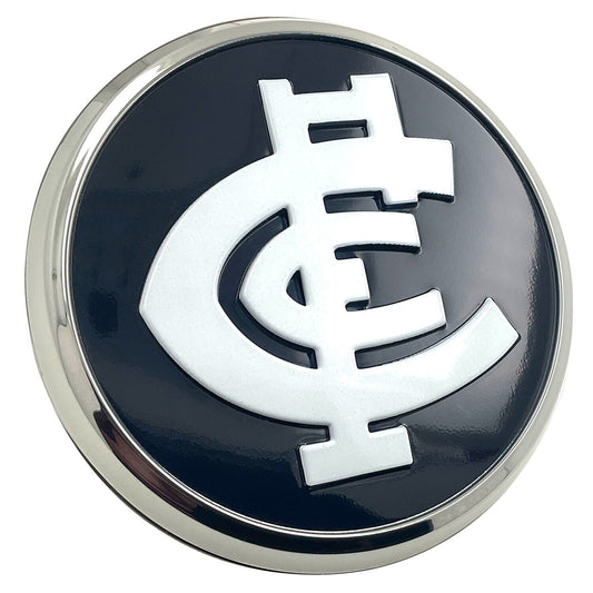 AFL 3D Chrome Emblem - Carlton Blues - Supporter Car Badge