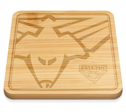 AFL Cheeseboard - Essendon Bombers - 35 x 35 x 1.5cm - Serving Board