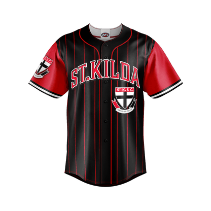 AFL 'Slugger' Baseball Shirt - St Kilda Saints - Tee - Aussie Rules