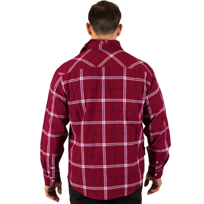 NRL 'Mustang' Flannel Polo - Manly Sea Eagles - Flanno Shirt