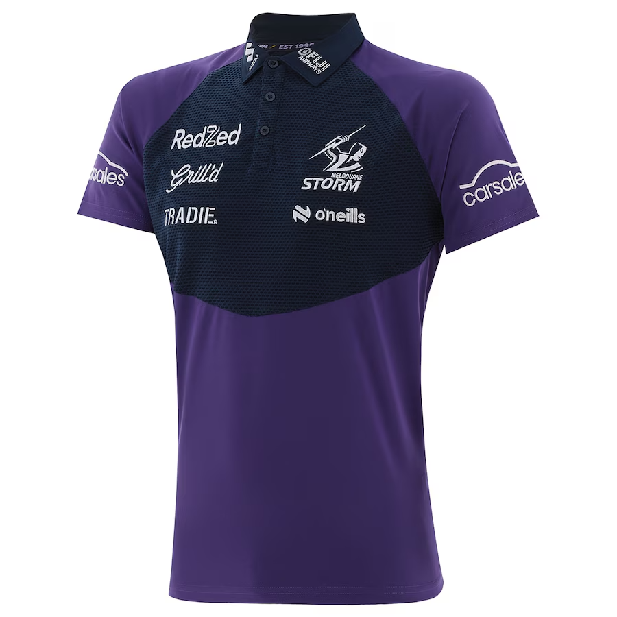 NRL 2025 Media Polo - Melbourne Storm - Youth - Kids