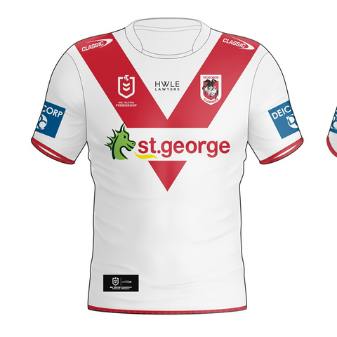 NRL 2024 Home Jersey - St George Illawarra Dragons - Adult - Mens