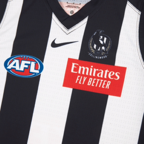 AFL 2024 Home Guernsey - Collingwood Magpies - Youth - Kids