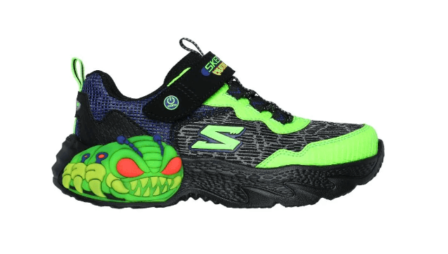 SKECHERS Creature Lights Shoe - Black/Lime - Kids