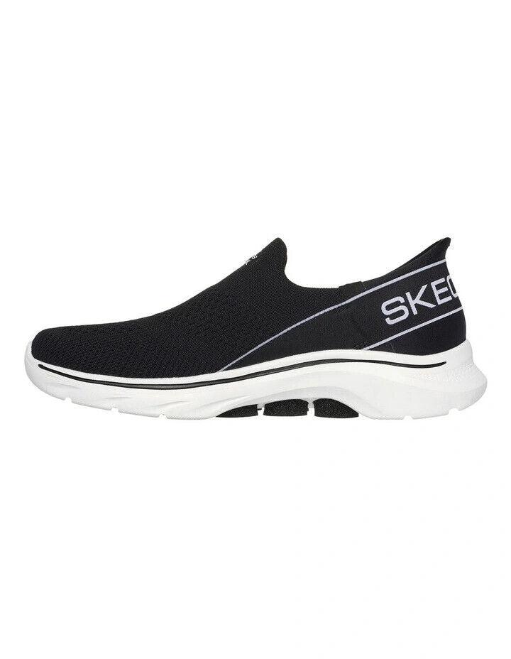 SKECHERS Slip-Ins Go Walk 7 Shoe - MIA - Black/White - Womens - Ladies