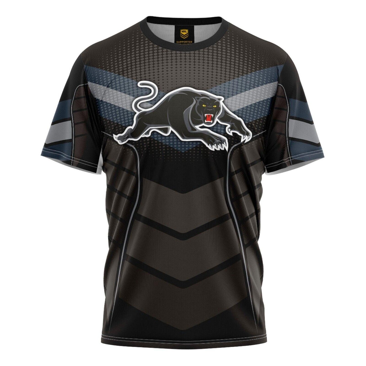 NRL Kids 'Chevron' Tee Shirt - Penrith Panthers - Baby Child T-Shirt