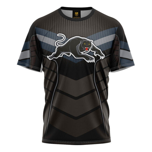 NRL Kids 'Chevron' Tee Shirt - Penrith Panthers - Baby Child T-Shirt