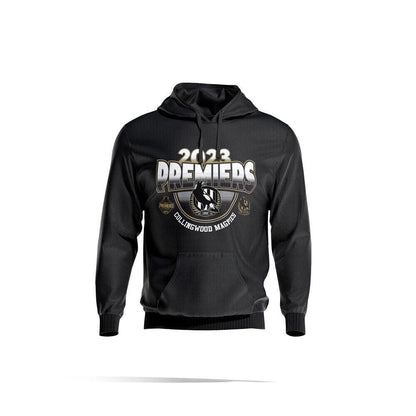 AFL 2023 PREMIERS HOODIE - BLACK - COLLINGWOOD MAGPIES