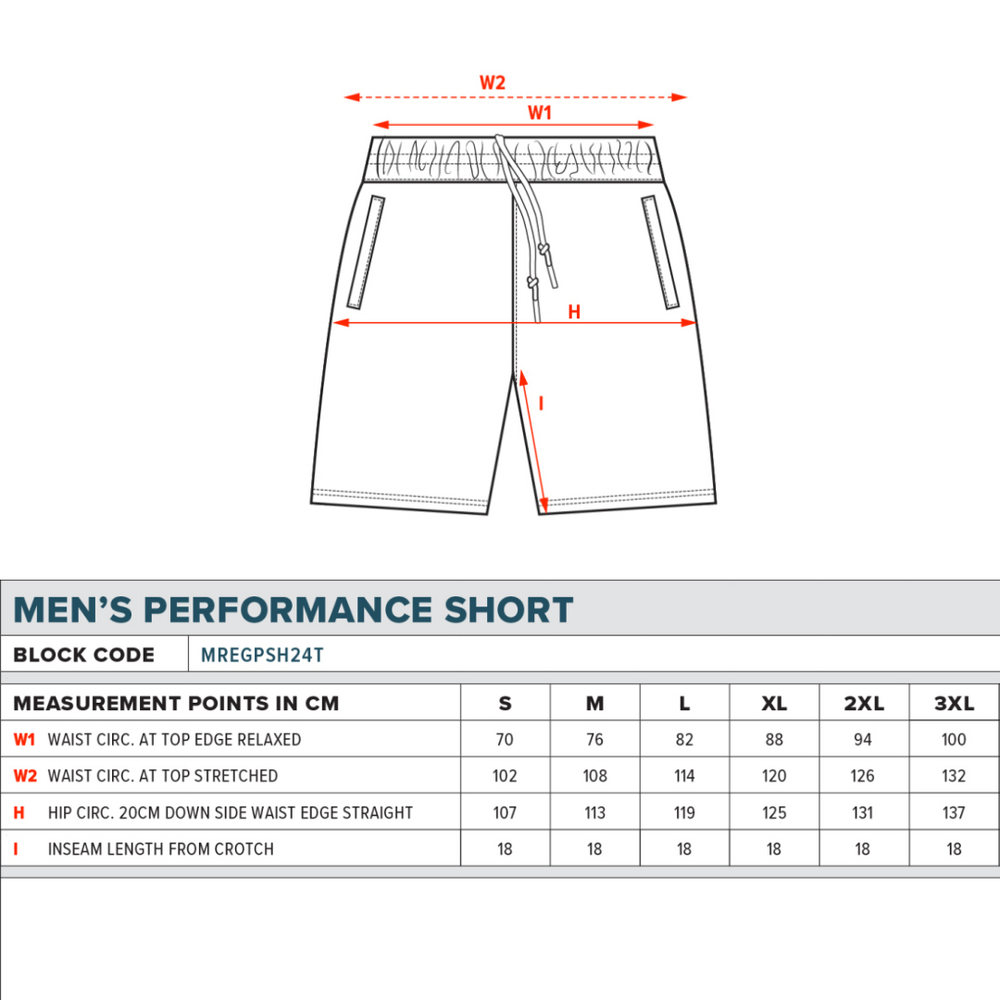 AFL Performance Shorts - Carlton Blues - Supporter - Adult - Mens