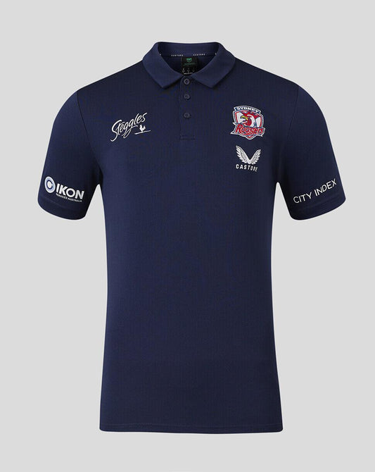 NRL 2024 Media Polo - Sydney Roosters - Adult - Mens - Shirt