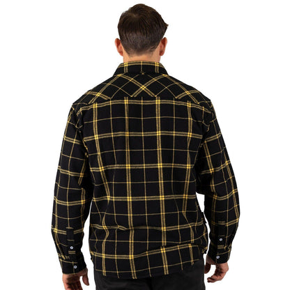 AFL 'Mustang' Flannel Polo - Richmond Tigers - Flanno Shirt - Flannelette