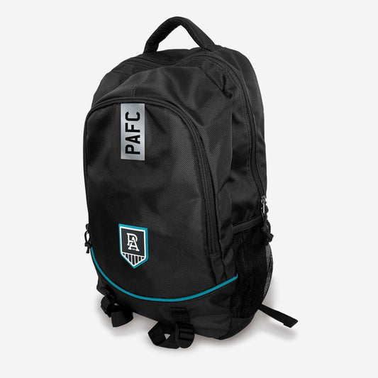 AFL Stirling Backpack - Port Adelaide Power - 49x32x12cm - Nylon Bag