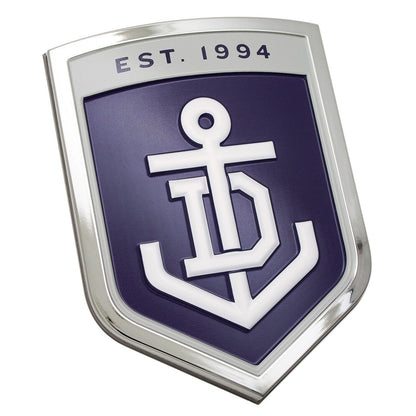 AFL 3D Chrome Emblem - Fremantle Dockers - Supporter Car Badge