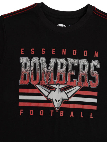 AFL Sketch Tee - Essendon Bombers - Youth- Kids - T-Shirt
