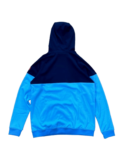 NRL 2024 1/4 Zip Hoodie - Gold Coast Titans - Blue - Jumper - Adult - Mens