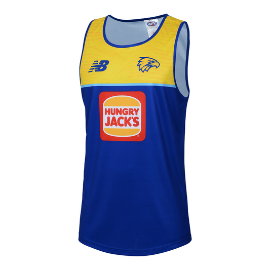 AFL 2025 Training Singlet  - West Coast Eagles - Adult - Mens