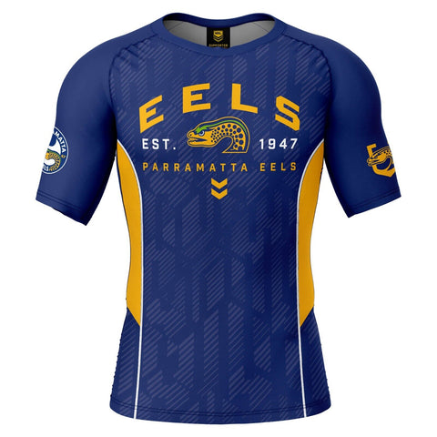 NRL Blocker Rash Vest - Parramatta Eels - Shirt - UPF 50+ - Adult