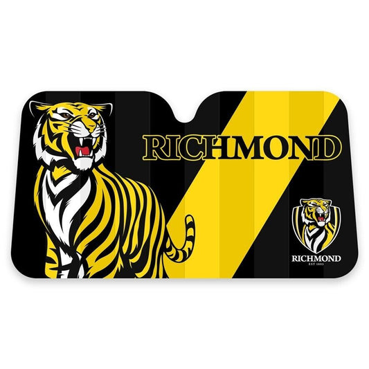 AFL Car Sunshade - Richmond Tigers - 130cm x 70cm