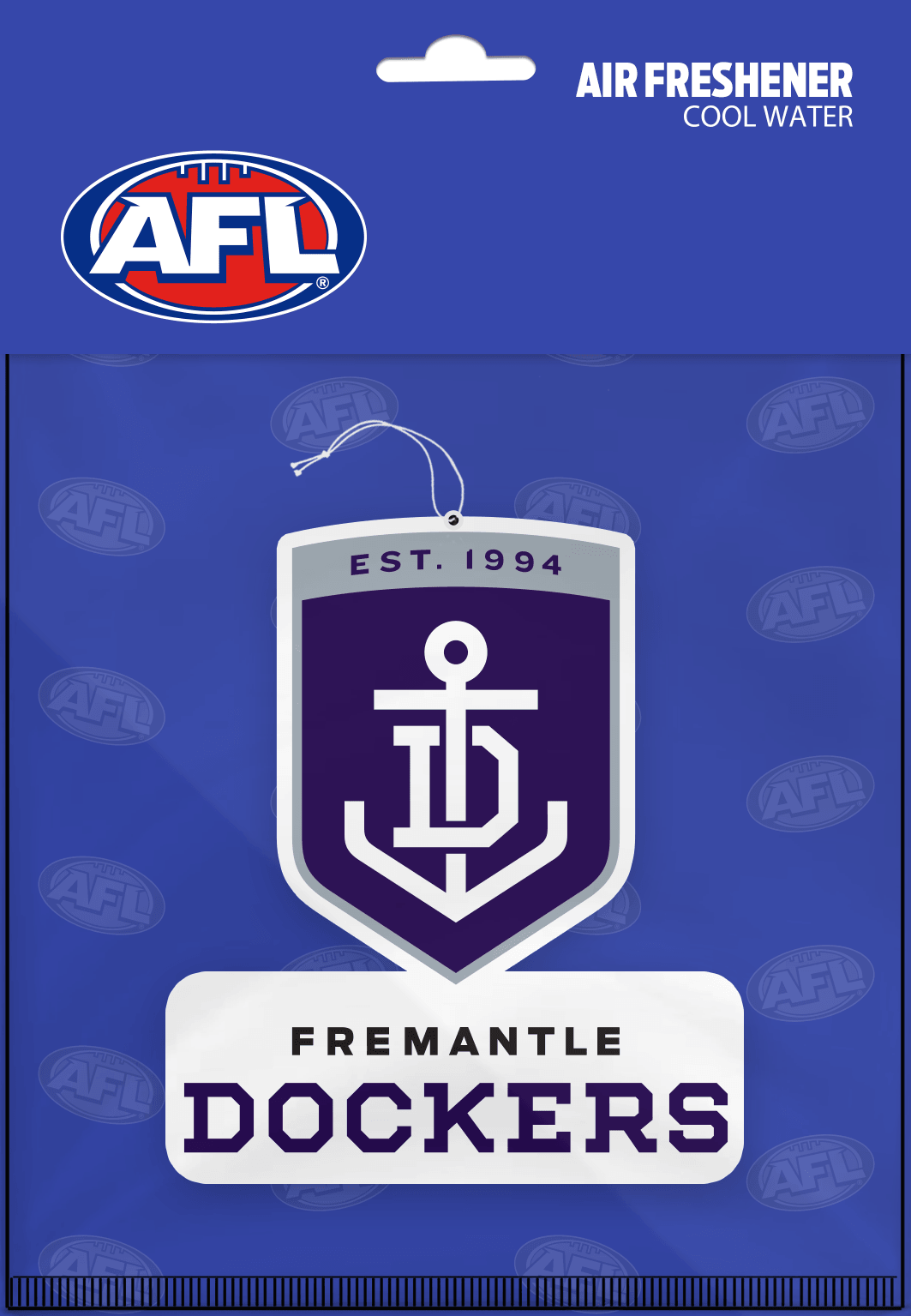 AFL Car Air Freshener - Fremantle Dockers - Logo