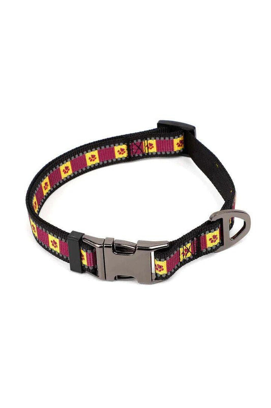 NRL Adjustable Dog Collar - Brisbane Broncos - Small To Large