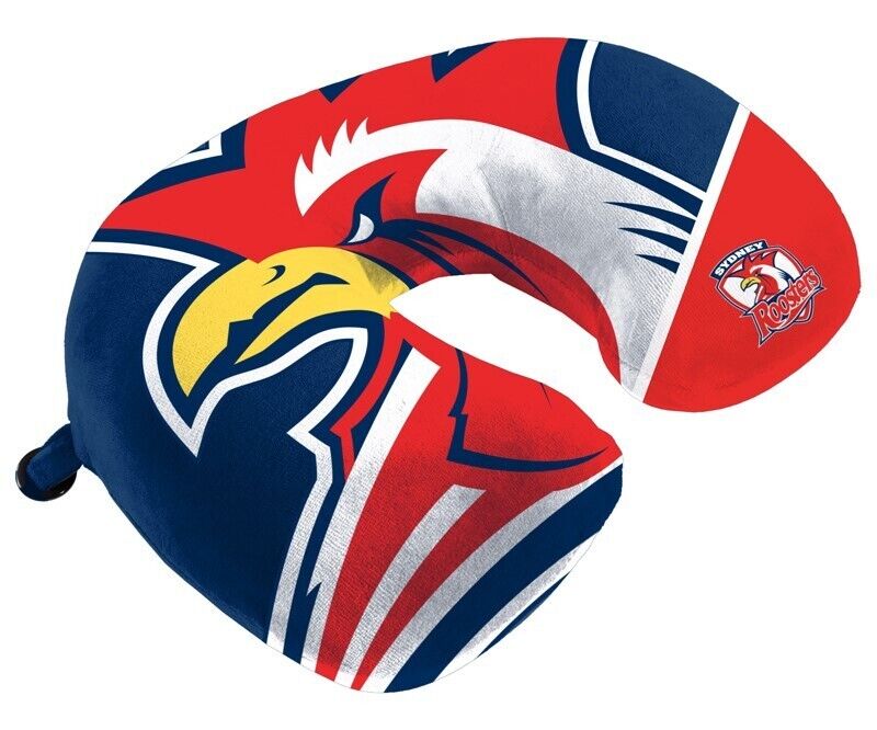 NRL Travel Pillow - Sydney Roosters - U Shaped - Neck Cushion