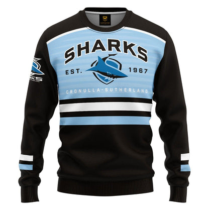 NRL Kids 'Victory' Pullover - Cronulla Sharks - Infant Baby - Jumper