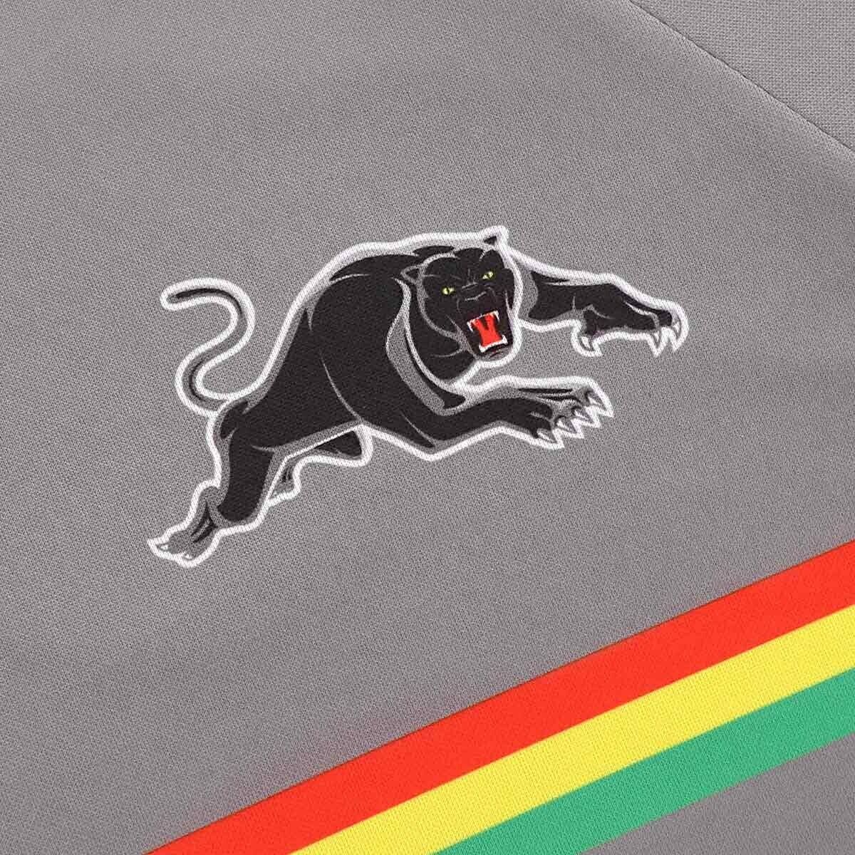 NRL 2025 Training Tee - Penrith Panthers - Grey - Adult - Mens