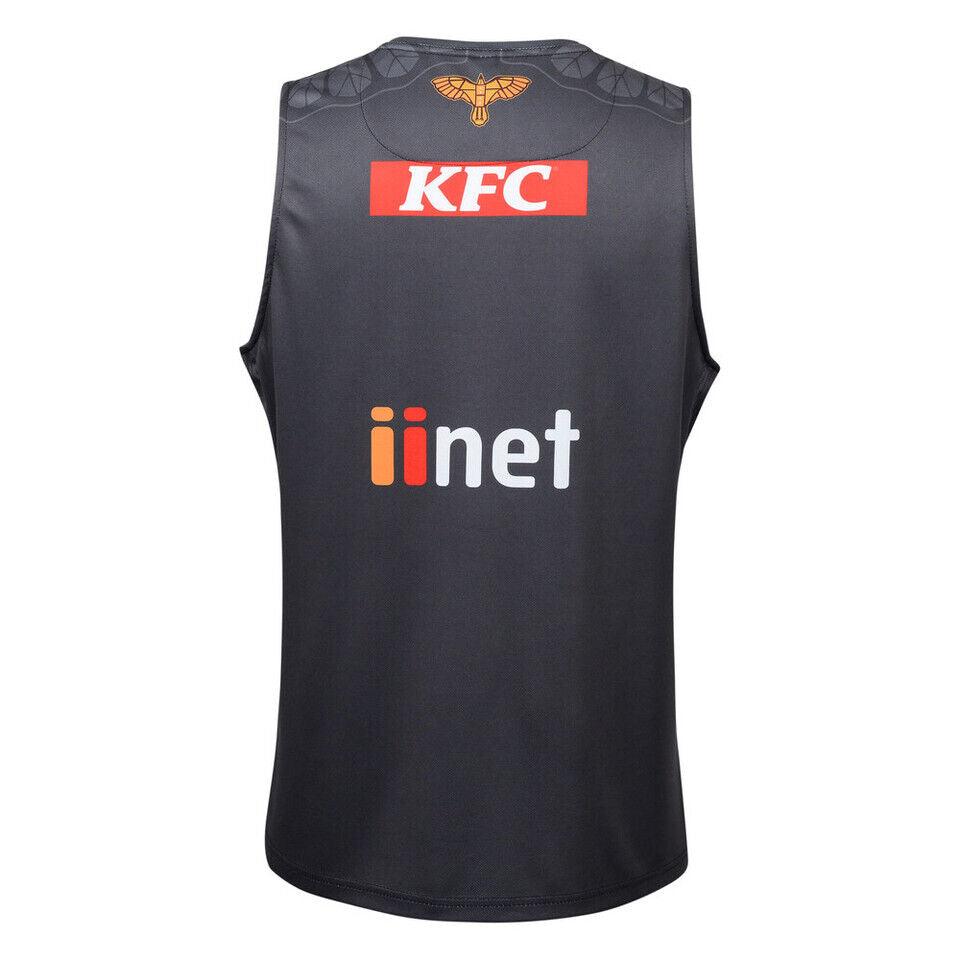 AFL 2024 Training Singlet - Hawthorn Hawks - Carbon - Adult - Mens