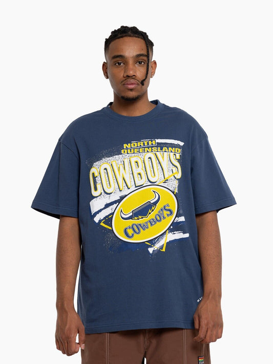 NRL Abstract Tee - North Queensland Cowboys - Shirt - T-Shirt - Mens - Adult