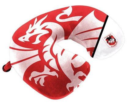 NRL Travel Pillow - St George Illawarra Dragons - U Shaped - Neck Cushion