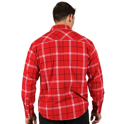 NRL 'Mustang' Flannel Polo - St George Illawarra Dragons - Flanno Shirt