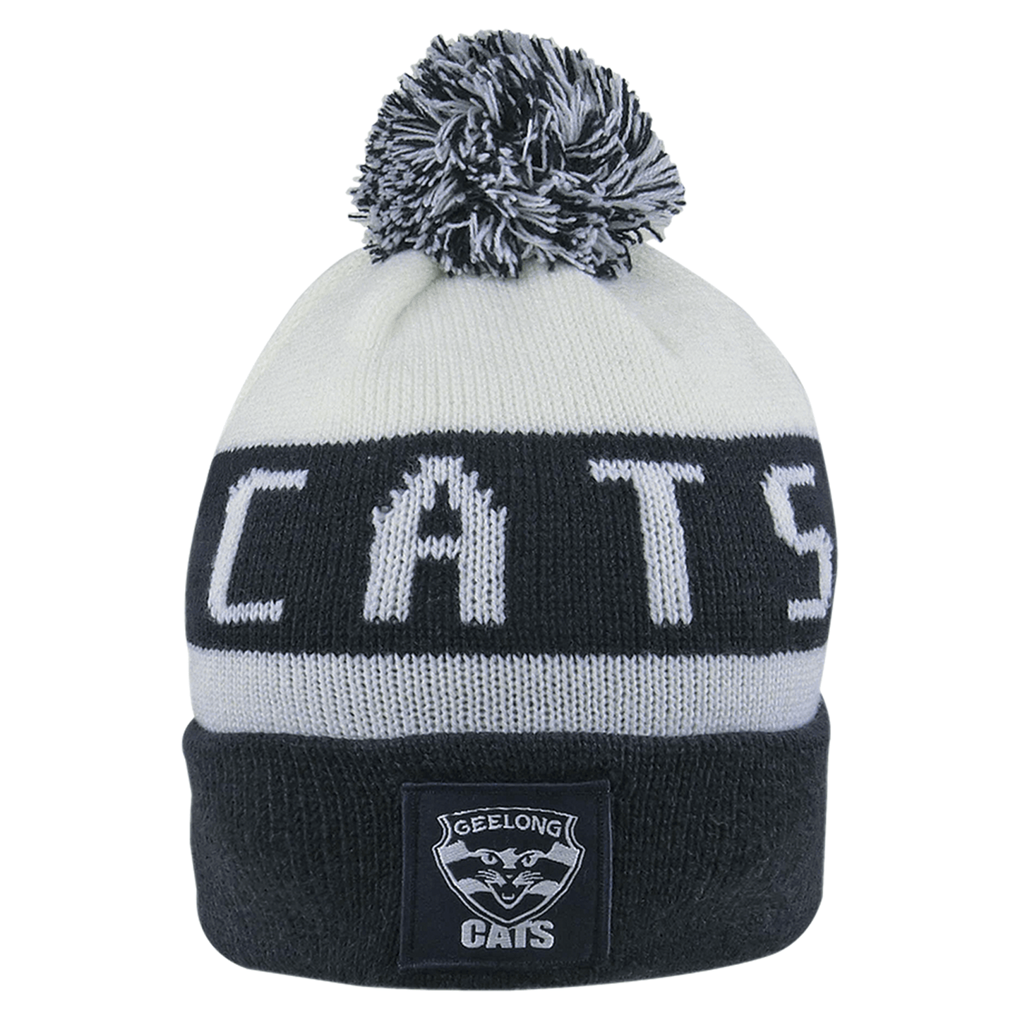 AFL Bar Beanie - Geelong Cats - Winter Hat - Adult - OSFM