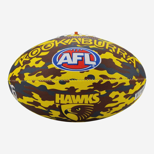 AFL Camo Club Football - Hawthorn Hawks - Size 5 - Game Ball