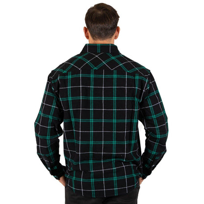 NRL 'Mustang' Flannel Polo - South Sydney Rabbitohs - Flanno Shirt