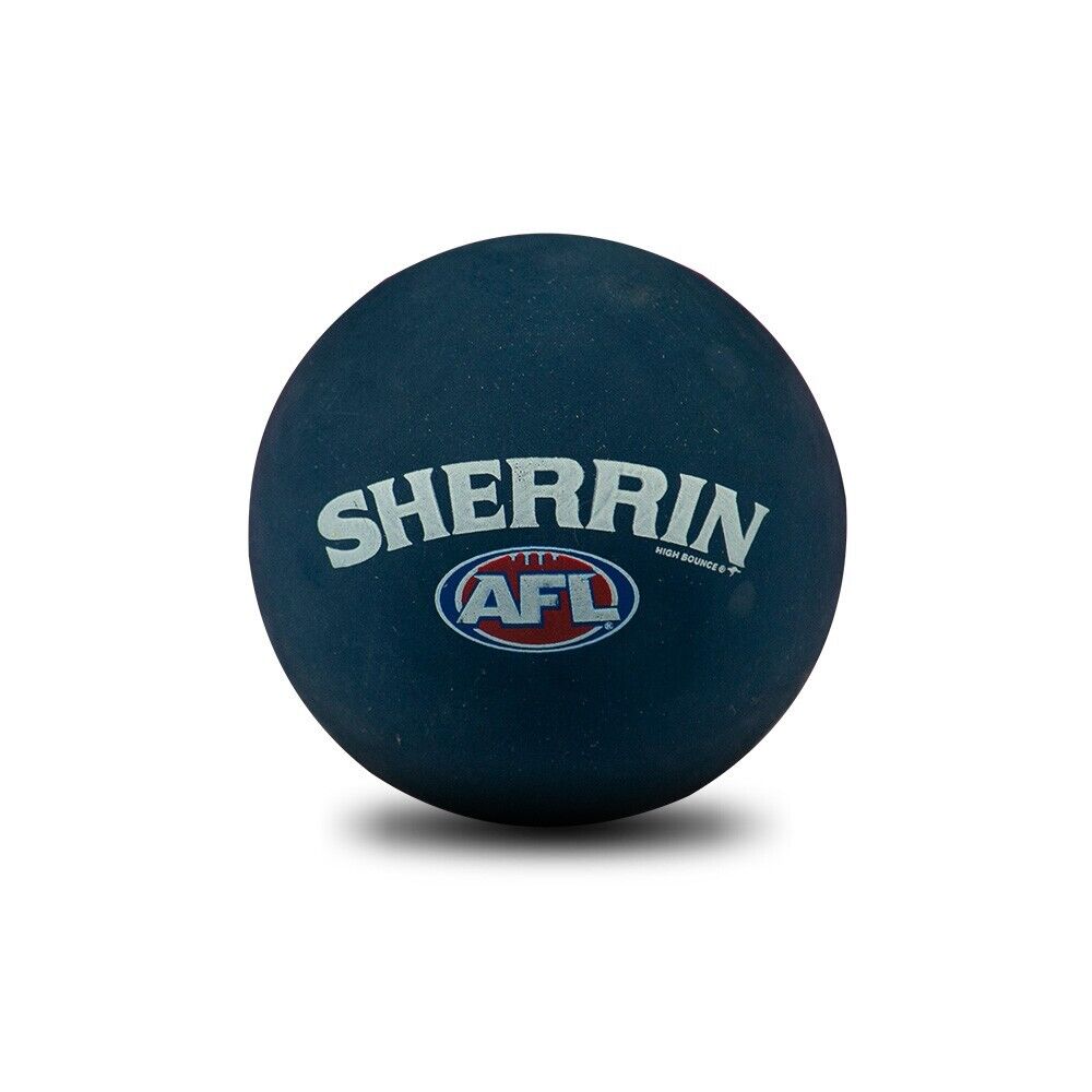 AFL Rubber High Bounce Hand Ball - Carlton Blues - Single - 6cm