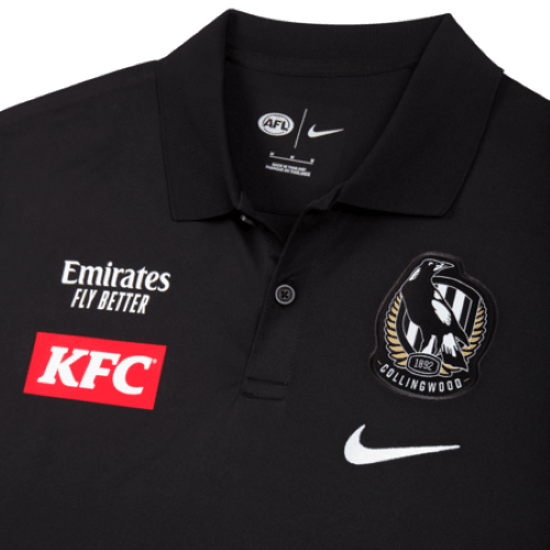 AFL 2024 Dri Fit Polo - Collingwood Magpies - Adult - Mens