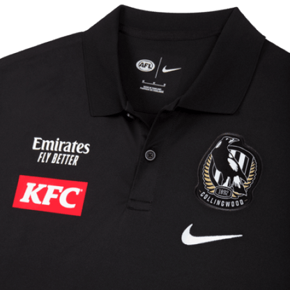 AFL 2024 Dri Fit Polo - Collingwood Magpies - Adult - Mens