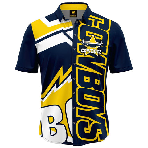 NRL 'Showtime' Party Shirt - North Queensland Cowboys - Adult - Mens - Polo