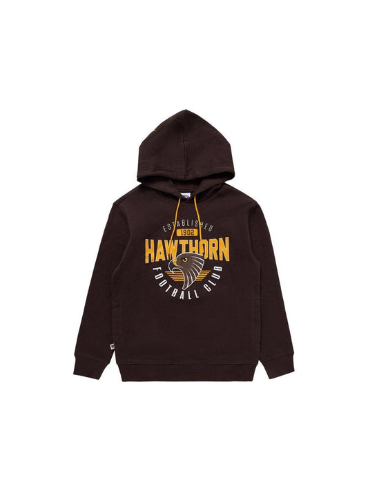 AFL Supporter Hoodie - Hawthorn Hawks - Youth - Kids - Hoody - Jumper