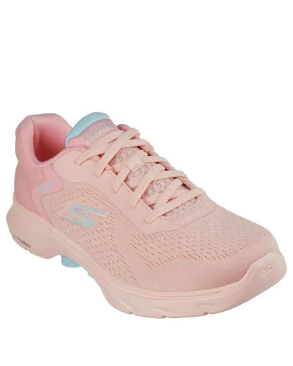 SKECHERS Go Walk 7 Shoe - COSMIC WAVES - Peach - Womens - Ladies