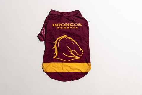 NRL Pet Jersey - Brisbane Broncos - Size XS to XL - T-Shirt - Dog - Cat