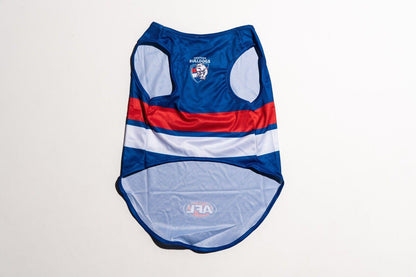 AFL Pet Jersey - Western Bulldogs - Size XS to XL - T-Shirt - Dog - Cat