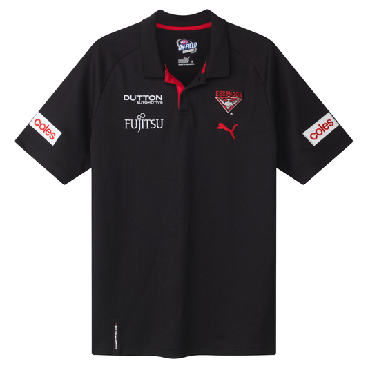 AFL 2025 Team Polo - Essendon Bombers - Adult - Mens