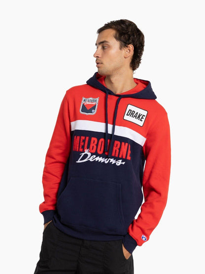 AFL Throwback OTH Hoodie - Melbourne Demons - Adult - Hoody - Jumper