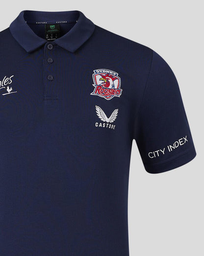 NRL 2024 Media Polo - Sydney Roosters - Adult - Mens - Shirt